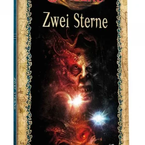 Vorderseite des Softcover-Abenteuerbands „Cthulhu: Zwei Sterne“ von Pegasus Spiele