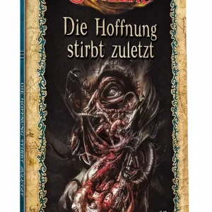 Vorderseite des Softcover-Abenteuerbands „Cthulhu: Die Hoffnung stirbt zuletzt“ von Pegasus Spiele