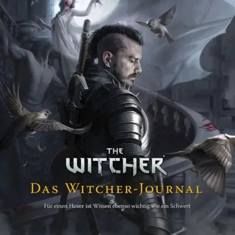 Vorderseite des Hardcover-Quellenbands „The Witcher – Das Witcher-Journal“
