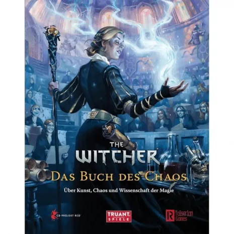Vorderseite des Hardcover-Erweiterungsbands „The Witcher: Das Buch des Chaos“