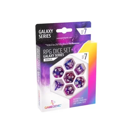 gamegenic-galaxy-series-nebula-wuerfel-vorderseite-webp Vorderseite Gamegenic Galaxy Series Nebula Würfelset 7 Stück Blau-Violett Glitzer