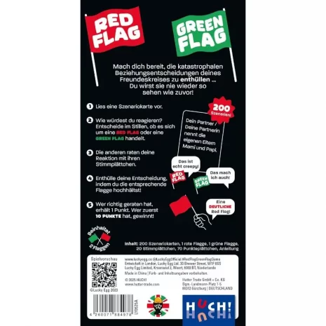 red-flag-green-flag-verpackung-rueckseite-webp Rückseite mit Spielinfos: 2–10 Spieler, ca. 20 Minuten, ab 17 Jahren