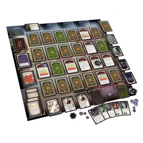 aventuria-fluch-der-wueste-inhalt-webp Spielmaterial von Aventuria: Fluch der Wüste – Karten, Heldendeck und Kampagnenheft