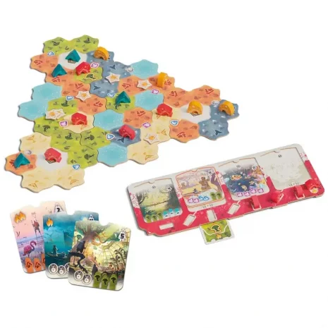 dewan-inhalt-webp Spielmaterial von Dewan – Ressourcenplättchen, Lagermarker, Landschaftsplättchen