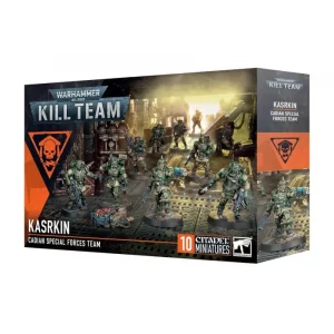 Vorderseite der Box „Kill Team – Kasrkin“ mit Kasrkin-Eliteeinheit