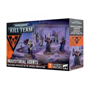 Vorderseite der Box „Kill Team – Agenten der Inquisition“ mit Inquisitions-Team