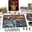 Spielmaterial von Horrified: Dungeons & Dragons – Monsterfiguren, Spielplan und Aktionsmarker